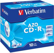 Диск CD-R Verbatim 700Mb 52x DataLife+ Jewel Case (10шт)